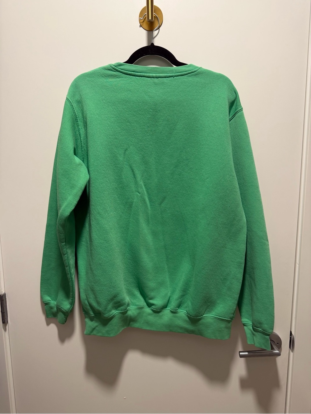 CO Green Crewneck Sweatshirt with Pink Beverly Hills Script - Picture 3 of 3